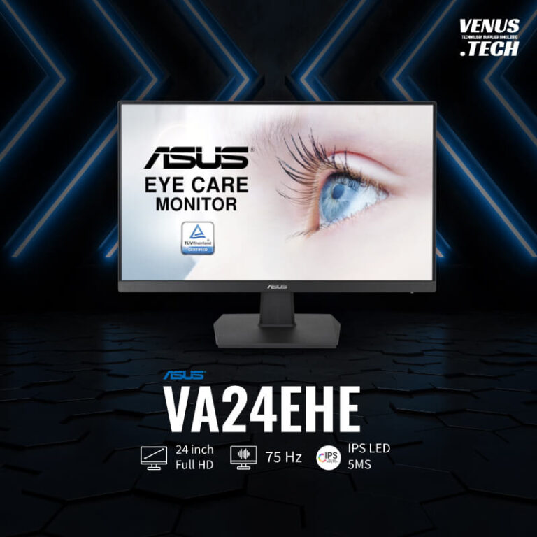 ASUS VA24EHE 24 Inch IPS Full HD Frameless 75Hz 5ms Venus Tech