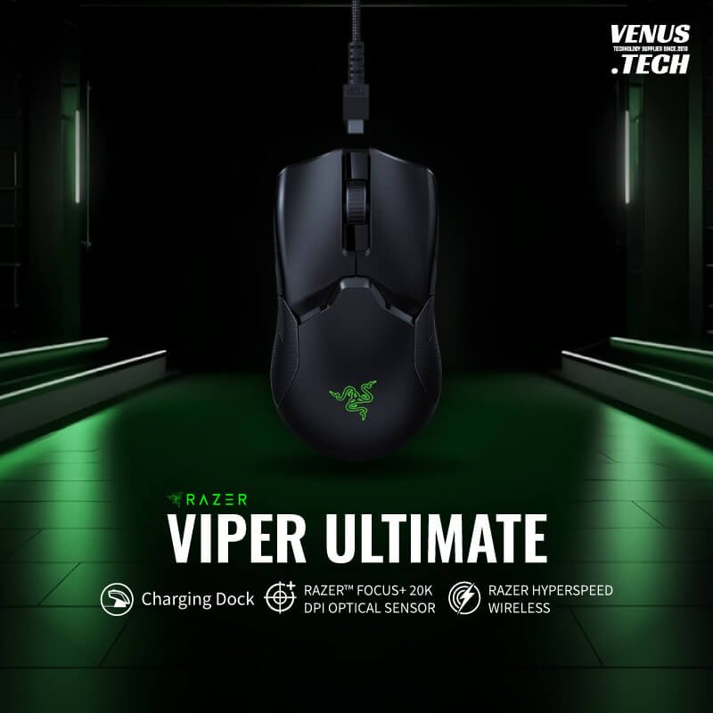 m5 Razer Viper Ultimate with Charging Dock - Black - Image 1
