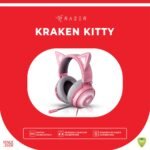 Razer Kraken Kitty Chroma USB Gaming Headset: Retractable Noise Cancelling Mic - Lightweight Aluminum  - Quartz Pink - RZ04-02980200-R3M1