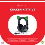 Razer Kraken Kitty V2 - Wired RGB Headset with Kitty Ears (Stream Reactive Lighting, HyperClear Cardioid Mic, TriForce 40 mm Drivers, 7.1 Surround Sound) Black