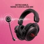 HyperX Cloud II Core Wireless - Gaming Headset for PC | DTS Headphone:X Spatial Audio | Memory Foam Ear Pads | Black - Image 2