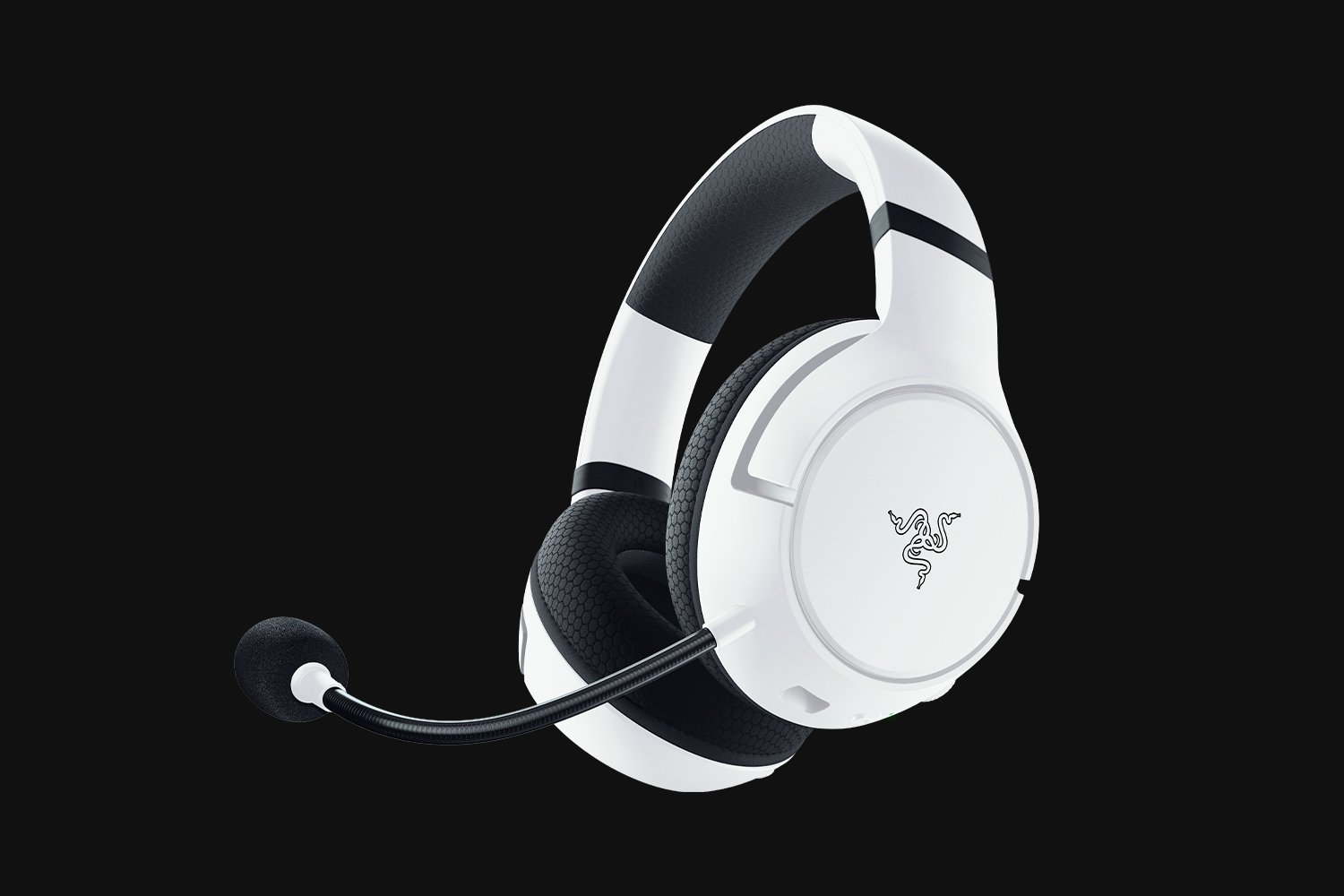 Razer Kaira HyperSpeed - Wireless Multi-Platform Gaming Headset for Xbox (HyperSpeed Wireless, TriForce 50mm Drivers, HyperClear Cardioid Mic, FlowKnit Memory Foam Cushions) White - Image 2