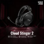 HyperX Cloud Stinger 2 Greatness Refined, Lightweight Wired Over Ear Headset with mic, Swivel-to-Mute Function, 50mm Drivers, PC Compatible - Black (519T1AA)