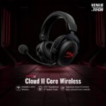 HyperX Cloud II Core Wireless - Gaming Headset for PC | DTS Headphone:X Spatial Audio | Memory Foam Ear Pads | Black