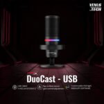 HyperX DuoCast - RGB USB Condenser Microphone for PC, PS5, PS4, Mac, Gaming, Streaming, Podcasts, Twitch, YouTube, Discord (4P5E2AA)
