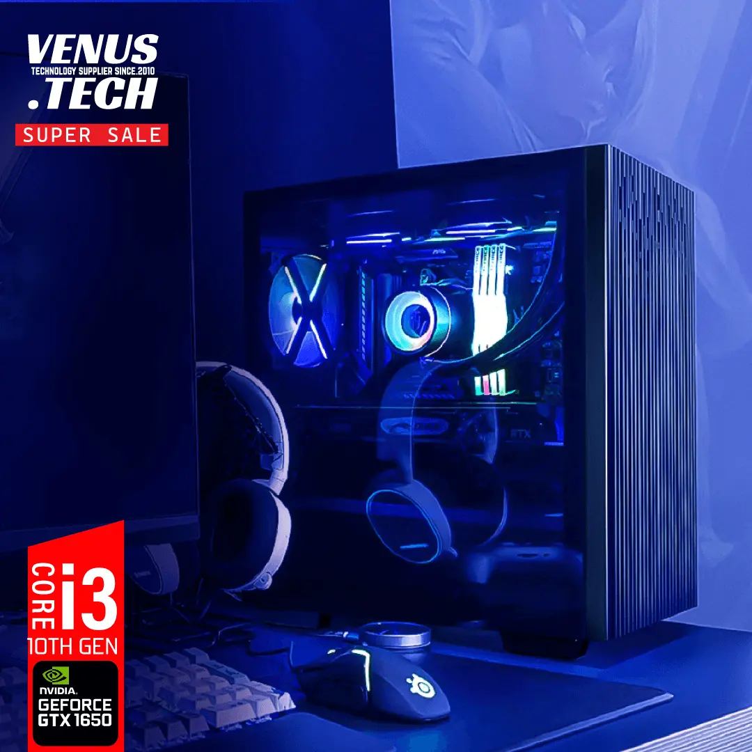 PC-BUILD-5 VNT-PC 10105F/GTX1650/8GB Pro - With 0.5ms 100Hz Monitor TUF VG246H1A - Image 1