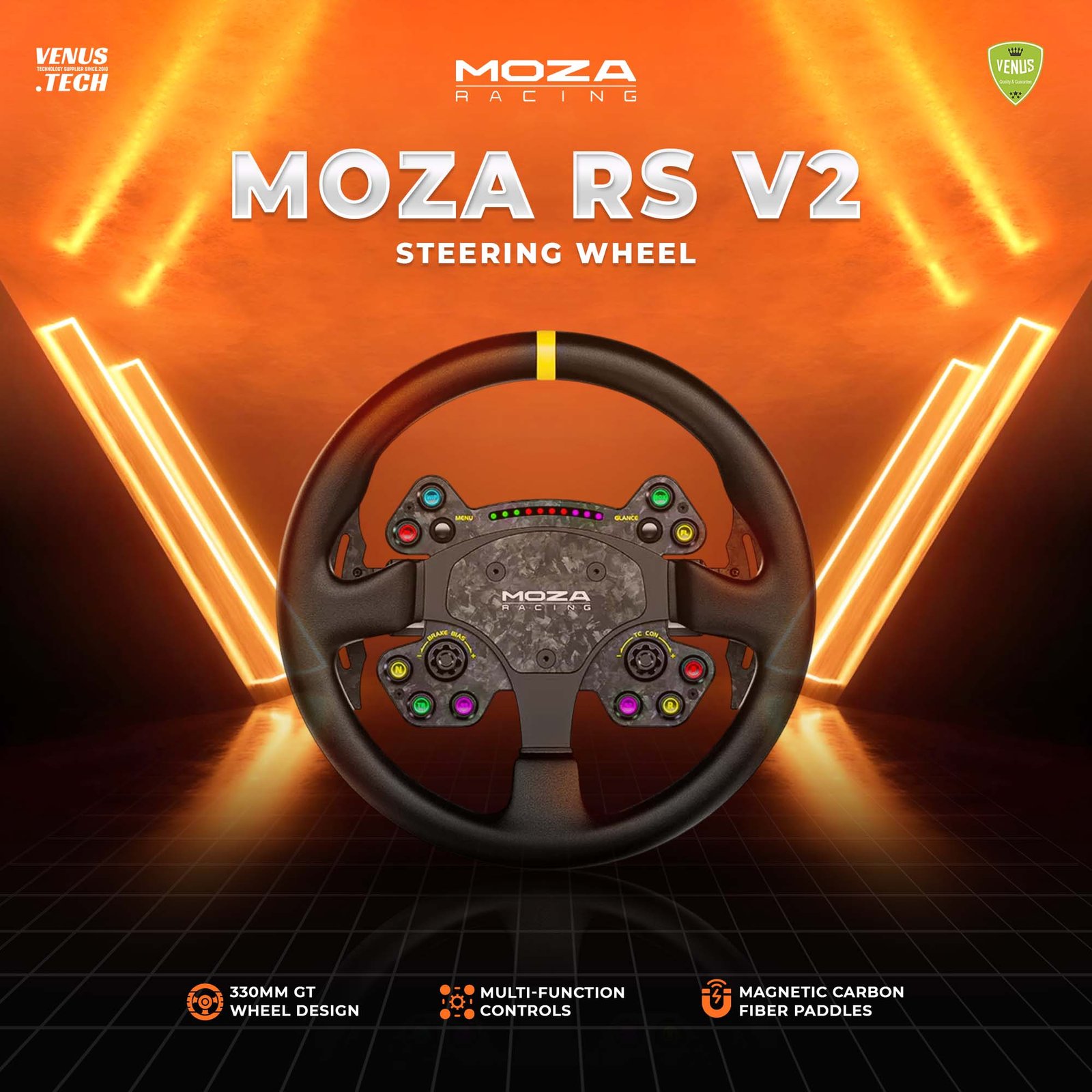 7 - MOZA RS V2 MOZA RS V2 Steering Wheel - Image 1