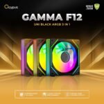 Ocypus Gamma F12 UNI Black ARGB 3 IN 1
