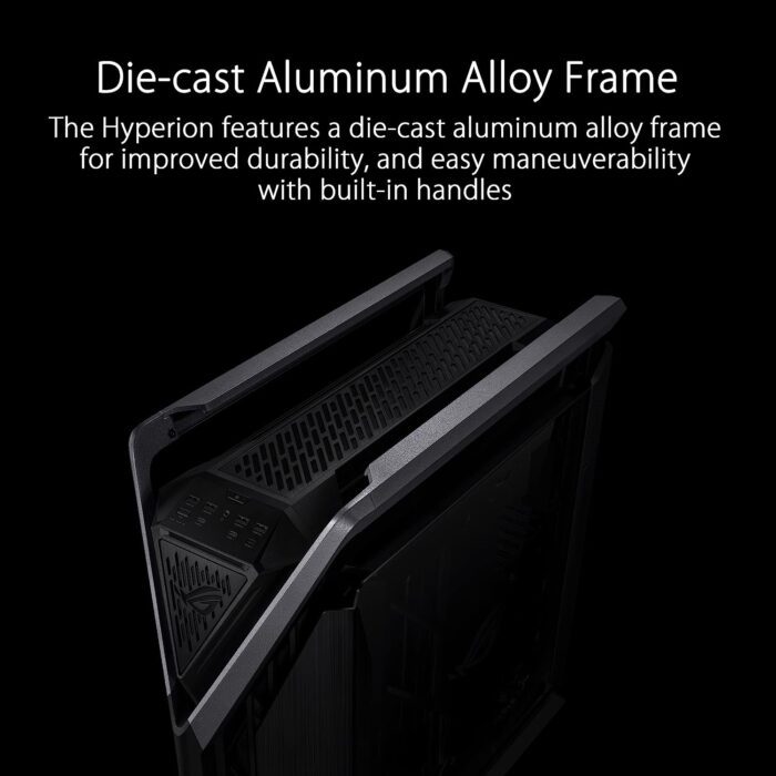 ASUS ROG Hyperion GR701 EATX Full-Tower Computer case with semi-Open  Structure, Tool-Free Side Panels, Supports up to 2 x 420mm radiators,  Built-in