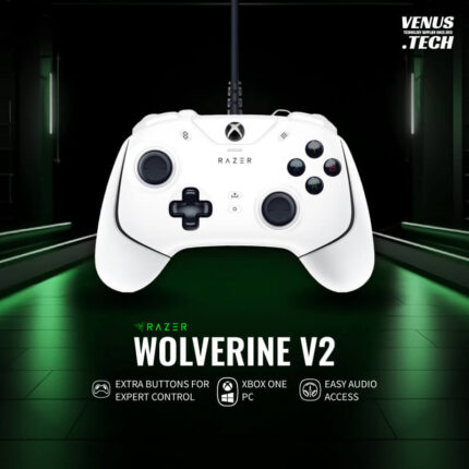 Razer Wolverine V2 - Wired Gaming Controller for Xbox Series X/S/One & PC (2 Freely Assignable Multifunction Buttons, Action Buttons and D-Pad, Hair Trigger Mode, 3.5 mm Analogue Audio Port) Mercury