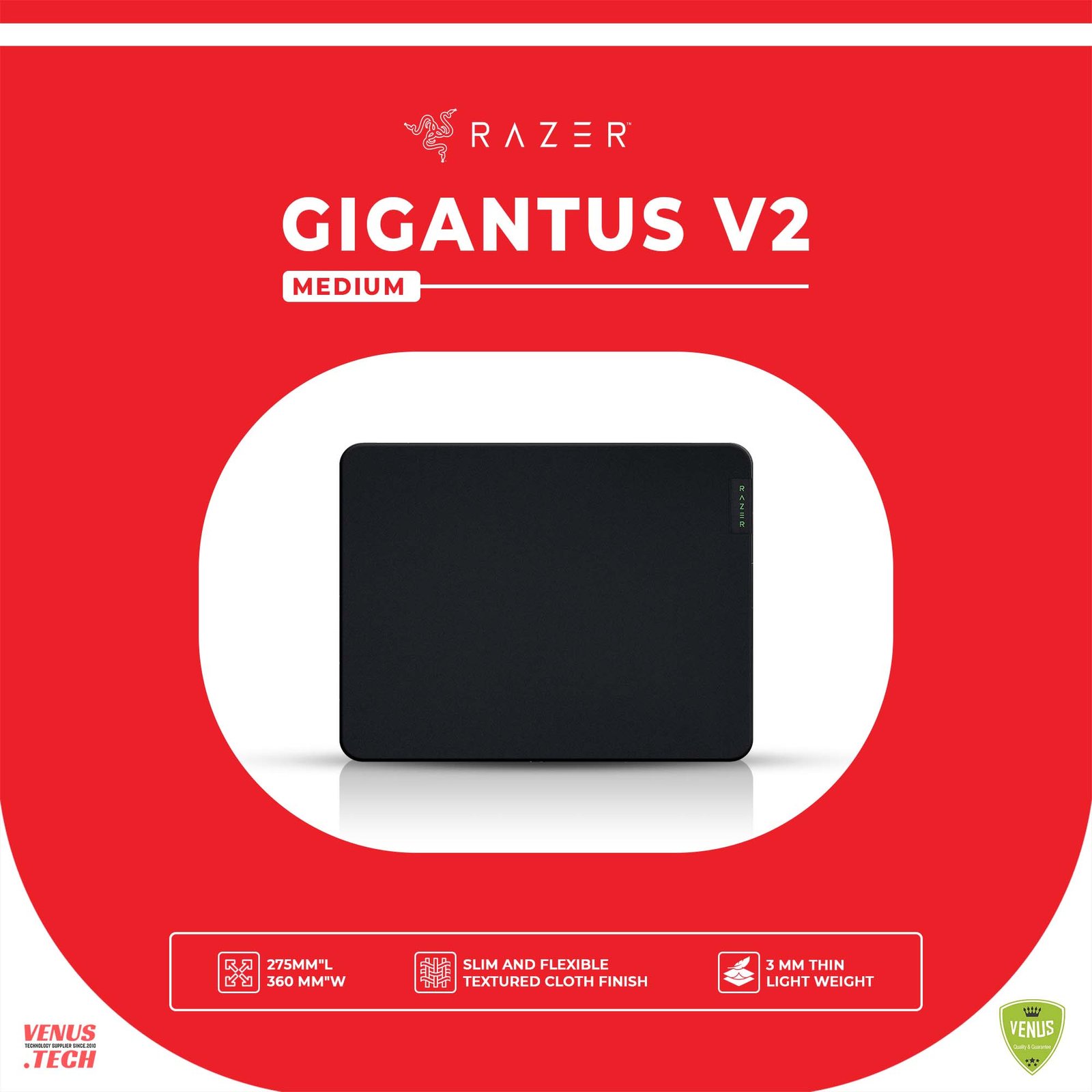 86 - Gigantus V2 MEDIUM_ Razer Gigantus V2 – Soft Gaming Mouse Mat - Image 1