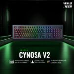 Razer Cynosa V2 - Membrane gaming keyboard with Razer Chroma RGB, Individually Backlit Gaming Keys, Fully Programmable - Black