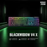Razer BlackWidow V4 X - Mechanical Gaming Keyboard: Green Switches - (Arabic Layout)