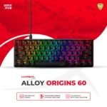 HyperX Alloy Origins 60 - Mechanical Gaming Keyboard | Ultra Compact 60% Form Factor | Double Shot PBT Keycaps | RGB LED Backlit | NGENUITY Software Compatible | Linear HyperX Red Switch | Black