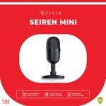 Razer Seiren Mini USB Condenser Microphone: for Streaming and Gaming on PC - Professional Recording Quality - Precise Supercardioid Pickup Pattern - Tilting Stand - Shock Resistant - Classic Black