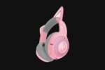 Razer Kraken Kitty V2 BT Wireless RGB Headset | Chroma RGB Kitty Ears & Earcups | Bluetooth 5.2-40 mm Drivers | Noise-Cancelling Mics | Lightweight | 40 Hr Battery w/Type C Charging | Quartz Pink - Image 2
