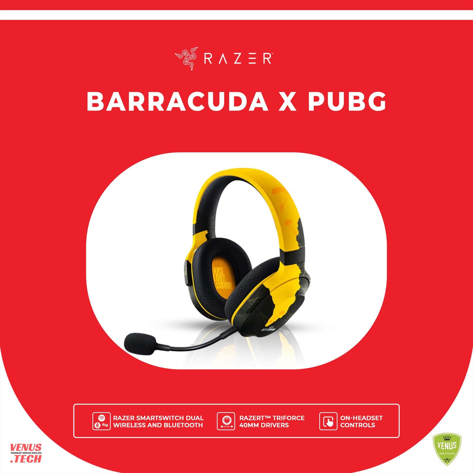 51 - Barracuda X PUBG RAZER RAZER BARRACUDA X (2022) - PUBG ED. - Image 1